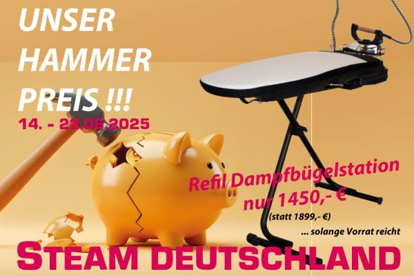 Dampfdruckbügelsystem REFIL - HAMMERPREIS AKTION