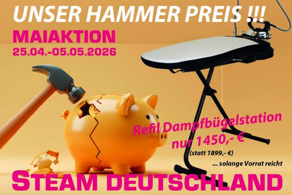Dampfdruckbügelsystem REFIL - HAMMERPREIS AKTION